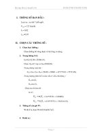 Đồ án lý thuyết ô tô  Đề 12 