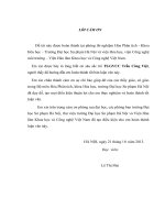 Nghiên cứu, xác định chất lượng và bước đầu xử lý nước thải ở mương thoát nước đường nguyễn văn huyên   nguyễn khánh toàn, quận cầu giấy, hà nội