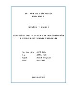Chuyên đề tốt nghiệp Đánh giá hiệu quả sử dụng đất trồng cây hàng năm tại xã Eapil, huyện M’Đăk, tỉnh Đăk Lăk