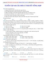 tuyển tập 145 câu hỏi lý thuyết tổng hợp môn hóa học