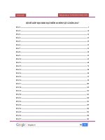 30 đề giúp học sinh đạt điểm 10 Vật Lý 2017