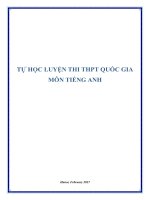 LUYỆN THI THPT TIẾNG ANH 2017