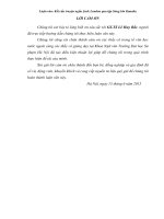 Luận văn Kết cấu truyện ngắn Jack London qua tập Sóng lớn Kanaka