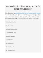 HƯỚNG dẫn bảo TRÌ AUTOSTART máy MIỄN DỊCH IMMULITE 2000XPI 
