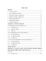 Luận văn Cách tổ chức các thành phần lời nói trong Những đứa trẻ chết già của Nguyễn Bình Phương