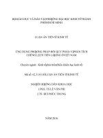 Ứng dụng phương pháp hồi quy phân vị phân tích chênh lệch tiền lương ở việt nam