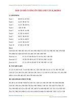 đề thi, đáp án ôn thi tiếng anh B