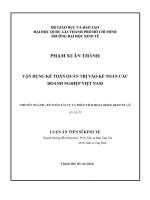 Luận văn Kinh tế: VẬN DỤNG KẾ TOÁN QUẢN TRỊ VÀO KẾ TOÁN CÁC DOANH NGHIỆP VIỆT NAM