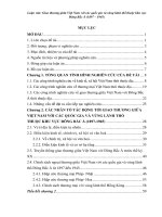 Luận văn Giao thương giữa Việt Nam với các quốc gia và vùng lãnh thổ thuộc khu vực Đông Bắc Á (1897 – 1945)