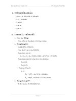 Đồ án lý thuyết ô tô  Đề 13 