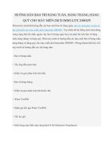 HƯỚNG dẫn bảo TRÌ HÀNG TUẦN, HÀNG THÁNG, HÀNG QUÝ CHO máy MIỄN DỊCH IMMULITE 2000XPI 