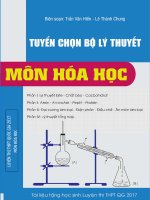 tuyển chọn bộ lý thuyết môn hóa học ôn thi THPT quốc gia 2017