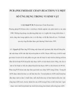 PCR (POLYMERASE CHAIN REACTION) và một số ỨNG DỤNG TRONG VI SINH vật