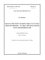 Quản lý nhà nước về chứng thực của ủy ban nhân dân phường từ thực tiễn quận thanh xuân, thành phố hà nội (tt) 