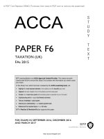 BPP ACCA f6 taxation (FA 2015) book 2017