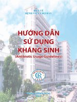 Hướng dẫn sử dụng kháng sinh