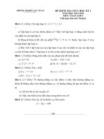 Đề kiểm tra học kì 1 môn Toán lớp 6 năm 2014  2015 Lục Ngạn