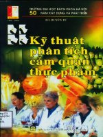 Giáo trình kỹ thuật phân tích cảm quan thực phẩm