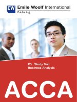 ACCA p3 EW 2011 business analysis 