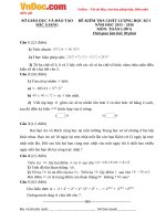 Đề kiểm tra học kì 1 môn Toán lớp 6 năm 2015  2016 tỉnh Bắc Giang