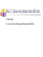 Quan hệ pháp luật đất đai 