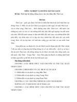 Thiết lập hệ thống thông tin tư vấn cho điểm đến Thái Lan