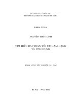Tìm hiểu bài toán tối ưu hàm hạng và ứng dụng 