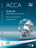 2014 ACCA f6 revision kit BPP taxation 