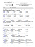 Đề thi thử THPT quốc gia trường ngô gia tự lần 3 môn anh 