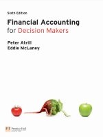 Financial accounting for decision makers 6e peter atrill and eddie mclaney