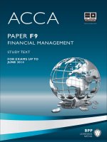 ACCA f9 BPP study text 2016 financial management