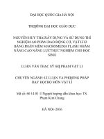 Xây dựng và sử dụng thí nghiệm ảo phần dao động cơ   vật lý 12 bằng phần mềm macromedia flash nhằm nâng cao năng lực thực nghiệm cho học sinh