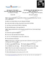 ĐỀ sử và đáp án THPT PHẠM CÔNG BÌNH VĨNH PHÚC 