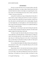 Nghiên cứu nhu cầu và hành vi tiêu dùng sữa tươi trên thị trường thành phố hà nội 