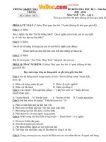 Đề kiểm tra học kì 1 môn Ngữ văn lớp 6 năm 2015  2016 Nha Trang, Khánh Hoà