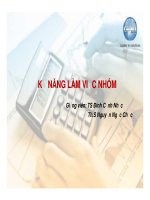 KỸ THUẬT làm VIỆC NHÓM 