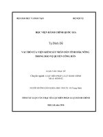 Vai trò của viện kiểm soát nhân dân tỉnh đăk nông trong bảo vệ quyền công dân (tt) 