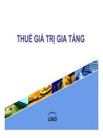 Bài giảng bài tập về thuế GTGT giành cho thi công chức