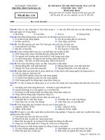 Đề thi thử THPT quốc gia trường ngô gia tự lần 3 môn địa 