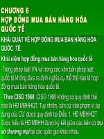 BÀI GIẢNG hợp ĐỒNG MUA bán HÀNG hóa QUỐC tế 