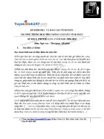 ĐỀ văn và đáp án THPT CHUYÊN VĨNH PHÚC lần 3 