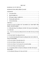 HOÀN THIỆN CÔNG TÁC TẠO  ĐỘNG LỰC LÀM  VIỆC CHO NHÂN VIÊN TẠI CÔNG TY cổ PHẦN QH PLUS