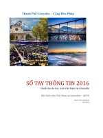 Sổ tay thông tin 2016 Dành chodu học sinh ViệtNamtại Grenoble