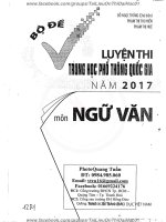 Bộ đề trắc nghiệm luyện thi THPT quốc gia môn Ngữ Văn