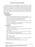 VÀNG DA Ứ MẬT Ở TRẺ NHỎ