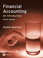Financial accounting an introduction 4th edition by pauline weetman