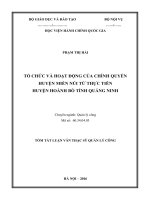 Tổ chức và hoạt động của chính quyền huyện miền núi từ thực tiễn  tt 