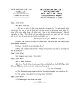 Đề kiểm tra học kì 1 môn Ngữ văn lớp 6 năm 2015  2016 Tứ Kỳ, Hải Dương