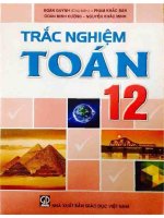 Sách Trắc nghiệm Toán 12