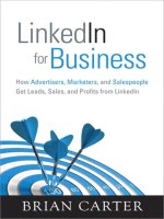 LinkedIn for business by brian carter 